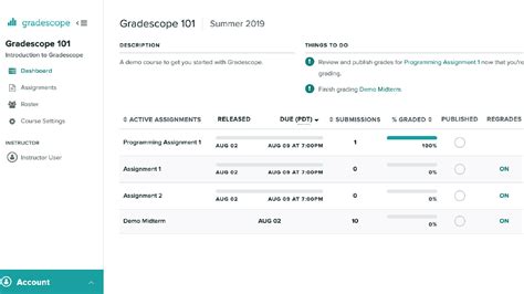 gradesscope|what does gradescope view.